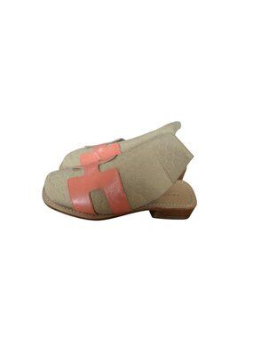 La Vela Portofino Coral Pink Leather Sandals Made in Italy Women's Size 6.5 (37)